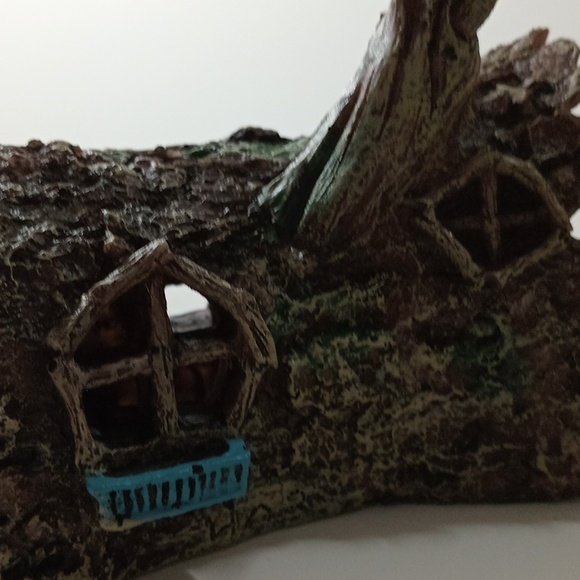 NEW Fish Tank Betta Wooden Log Hideout Fairy House Garden Decoration Outdoor - Picture 7 of 11